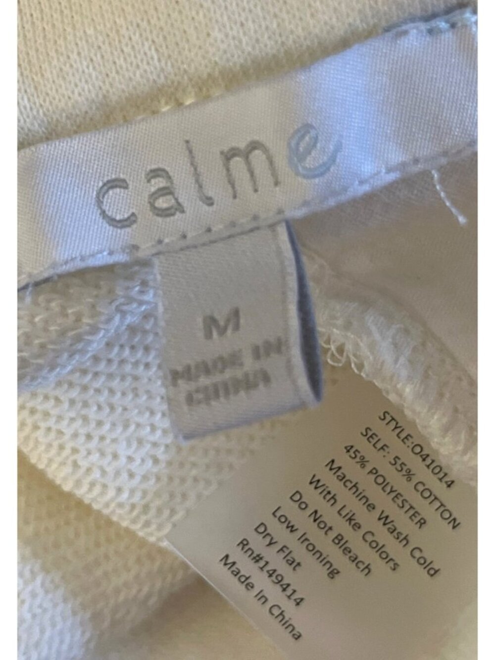 Johnny Was Calme Jacket Funnel Neck Ivory Elevated Athleisure Lux Preppy Women M - Picture 4 of 10